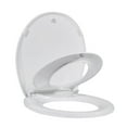 thumbnail image 4 of Round Toilet Seat with Toddler Seat Built In, Family Toilet Seat in Glossy White, 4 of 8