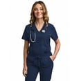 thumbnail image 4 of Green Town Scrubs for Women Scrub Set - Jogger Pant and Tuck-In V-Neck Top, 5 Pockets, Yoga Waistband, Nursing Uniform, 4 of 8