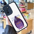 thumbnail image 2 of Proteja su iPhone 15 Pro Max 14 13 12 Pro 11 con estilo con esta moderna funda para teléfono plateada mate con ilustraciones de dibujos animados., 2 of 4