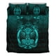 thumbnail image 3 of Vikingo Juego de Cama Vikingos Cuervos Mjolnir Versión Cian Juego de Cama Rlt12, 3 of 5
