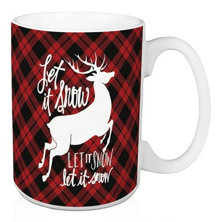 - Loon Peak Annabelle Let It Snow Plaid Coffee Mug