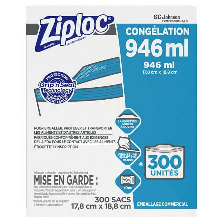 Double Zipper Freezer Bags, 1 qt, 2.7 mil, 7 Double Zipper Freezer Bags, 1 qt, 2.7 mil, 7