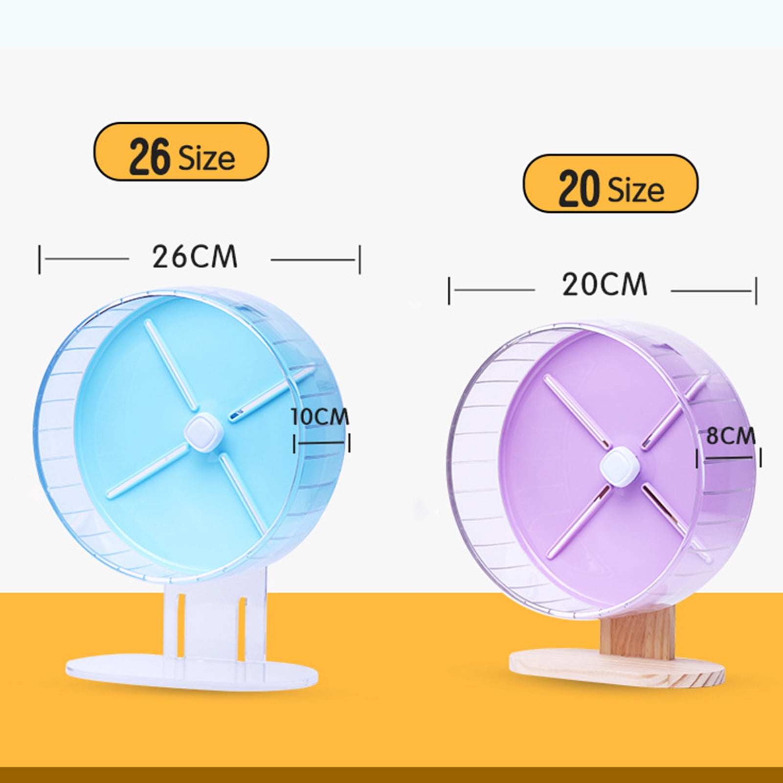 shenmeida Hamster Exercise Wheel Silent Spinning Running Wheels with Stand for Hamsters, Gerbils, Mice and Other Small Pets