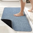 thumbnail image 4 of Alfombrilla de baño, alfombrillas de baño ultrafinas, alfombrillas de baño de goma para baño, de secado rápido, antideslizantes, lavables a máquina, se ajustan debajo de la puerta, alfombrillas de, 4 of 5
