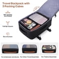 thumbnail image 3 of UKEIN Carry On Luggage 20 Inch Hardside Suitcase with YKK Zippers TSA Lock and Spinner Wheels Luggage Sets with Travel Backpack 3 Packing Cubes for Men Women, 3 of 9