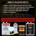 thumbnail image 2 of Hugger Orange Gallon Premium URETHANE BASECOAT CLEARCOAT Car Auto Paint SLOW Kit, 2 of 3