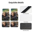 thumbnail image 4 of Balery Daisy Sleeping Sloth Juego de 4 Alfombrillas para Auto, Revestimientos de Caucho Resistente, Diseño Antideslizante, 4 of 7