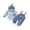 Blue, variant on RUINIXCW Baby Boy Halloween Outfit Striped Crew Neck Long Sleeve Romper Pumpkin/Ghost Embroidery Overalls and Hat 3 Pcs Set