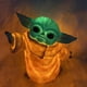 thumbnail image 1 of Disney Anime Star Wars Mandalorian The Child Yoda Grogu Baby speaking Plush Toy con sonidos de personajes y accesorios voicable Gong Bohan LED, 1 of 2