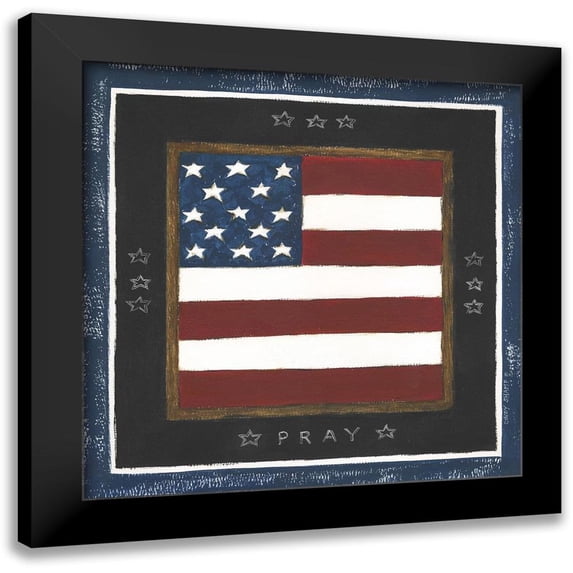 Shamp, Cindy 20x20 Black Modern Framed Museum Art Print Titled - Pray