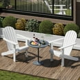 thumbnail image 4 of Costway Patio Adirondack Chair with Inclined Seat High Backrest & Wide Armrests White, 4 of 8