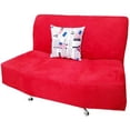 thumbnail image 2 of Sala Soho Tu Espacio Muebles 2-1-T Suede Rojo, 2 of 4