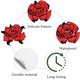 thumbnail image 3 of 128 pegatinas de rosas rojas para casco, autoadhesivas, impermeables, redondas, de dibujos animados, 3 of 9