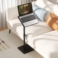 thumbnail image 4 of Sofa Armrest Tray Table, Swivel Height Adjustable End Table for Small Spaces, 4 of 6
