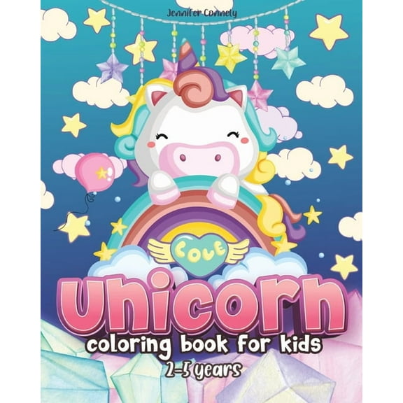Unicorn Coloring Book for Kids Ages 2-5: For Girls, Boys, Kids. Kindergarten and Preschool, (Paperback)