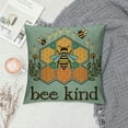 thumbnail image 2 of QZHH  Summer Pillow Cover Bee Kind Honey Decorative Lumbar Pillow Case Decor Home Decorations Cushion Case for Sofa Couch, 2 of 5