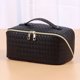 thumbnail image 4 of Bolsas de maquillaje de cuero PU con bolsa de cosméticos con cremallera para regalos navideños (negro) Ehuebsd Cuidado Belleza, 4 of 9