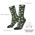 thumbnail image 4 of Bingfone Compression Socks for Women and Men Long Socks for Running Athletic Cycling Nurse- Festive Forest Friends, 4 of 6