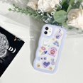 thumbnail image 1 of Carcasa Compatible Para iPhone 14 13 12 11 Pro Max X XR Xs 7 8 6 6S Plus SE Cute Lilac Colour Wave Funda Blanda Anticaída Protección Trasera, 1 of 4