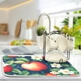 thumbnail image 5 of Yayeee Dish Drying Mat for Kitchen Counter 18"x24" Microfiber Absorbent Pad, Blue Apple Pattern, 5 of 7