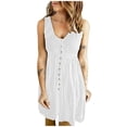 thumbnail image 1 of Mono de color sólido para mujer, falda corta, sexy, sin hombros, cintura, vestido sin mangas Fridja  hjkh2598, 1 of 5