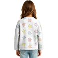 thumbnail image 5 of Grblisyd Girls Button Front Cardigan Sweater Long Sleeve Knit Tops Cute Cartoon Print Button Cardigan With Crew Neck For School Layering Wear, 5 of 6