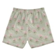 thumbnail image 7 of FORMRS Boys Swim Trunks Quick Dry Mesh Lining Beach Boardshorts, Sizes XS-XL, Green Wildflowers Pattern, 7 of 7