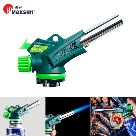 Maxsun Electric Gas Spray Gun Kitchen BBQ Supplies Electronic Lighter Adjustable Firepower Stainless Steel Multifunctional