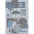 thumbnail image 2 of Addison Rugs Mayfield Premium Machine Washable Transitional Geometric Blue Rectangle Rug, 3' x 5', 2 of 7