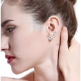 thumbnail image 2 of Ensemble de 6 Paires de Boucles d'Oreilles Clous pour Hommes et Femmes en Acier Inoxydable Noir et Transparent Rond Cubique, 2 of 5