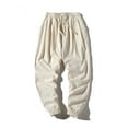 thumbnail image 2 of Mlzmgr Mens Plus Size Pants Elastic Waist Baggy Lounge Pants Lightweight Casual Trousers with Pockets, 2 of 3
