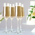 thumbnail image 4 of Baalaka Champagne Flutes, Champagne Glasses Set of 4, Elegant 8.5oz glass champagne flutes, Gift for Birthday, Wedding, Christmas, Valentine's Day, 4 of 7