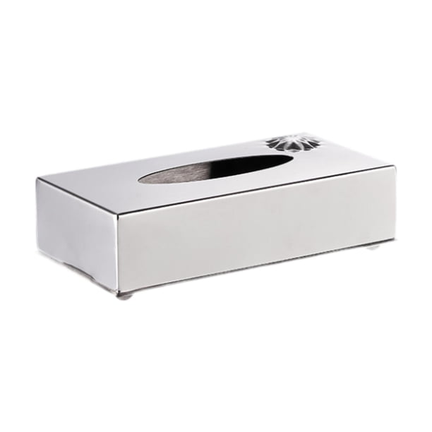 Portarrollos de papel higiénico para baño, caja de pañuelos para baño de hotel Plata