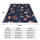 thumbnail image 3 of Fotbe Autumn Leaves With Blue Manta de Franela Acolchonada con Estampado, Súper Suave y Esponjosa, Extra Grande para Sofá, Cama, Uso Todo el Año-80"x60", 3 of 7