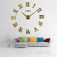 thumbnail image 3 of Billuyoard Reloj de pared 3D de construcción duradera, estilo único, fácil de leer, moderno, grande, 3D, atemporal Electrodomésticos oro, 3 of 6