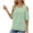Green, variant on Taqqpue Womens Cold Shoulder Tops Short Sleeve Lace Hem T Shirts for Women Casual Solid Color Round Neck Tunic Tops Blouses Plus Size Summer Tops