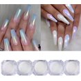 thumbnail image 1 of 5 cajas de polvos de perla para decoración de uñas, purpurina, efecto espejo, pigmento cromado, esmalte de gel UV, polvo brillante para decoración de uñas, kit de polvo cromado para uñas, 1 of 5
