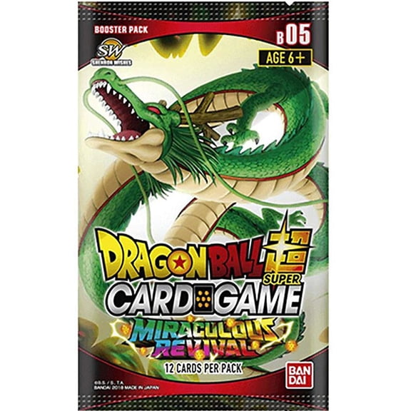 Dragon Ball Super Collectible Card Game Miraculous Revival Series 5 Booster Pack