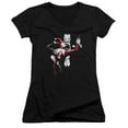 thumbnail image 2 of Batman Harley And Joker Junior Women's T-Shirt V-Neck Black, 2 of 2