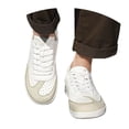 thumbnail image 3 of Men's Dress Sneakers, Leather Fashion Sneakers for Men Oxfords Classic Handmade Comfortable Lace Up Platform Flat Sneakers Tennis Retro Shoes, 3 of 9