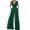 Green, variant on SRZYMJ Elegant Plus Size Womens Jumpsuit for Everyday Wear Slim Fit High Waist Straight Leg Design Versatile Casual and Outfits Comfortable Stretch Fabric