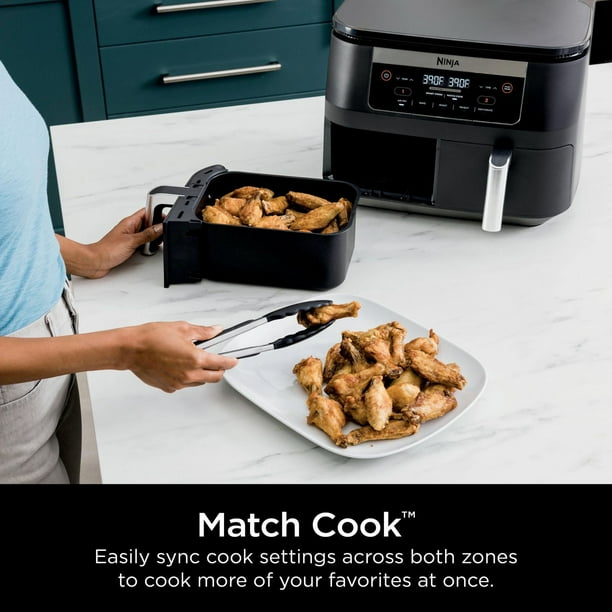 Ninja DZ090C Foodi 6-qt. 5-in-1 2-Basket Air Fryer with