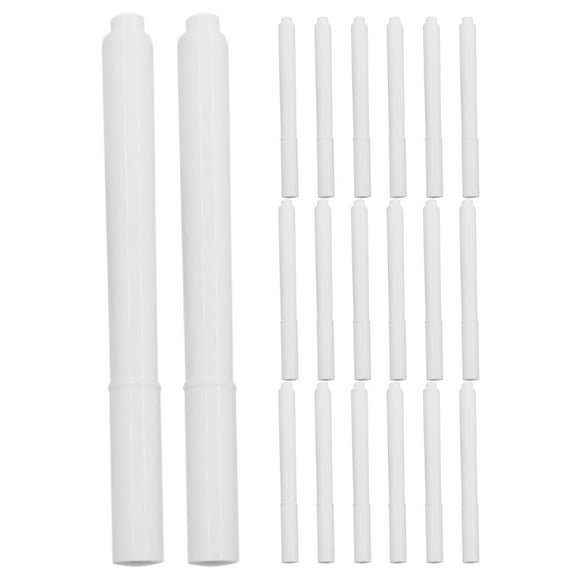 20 rotuladores de tiza líquida blanca para pizarras, ventanas, vidrios y letreros. Rotuladores de tiza líquida a base de agua borrables en seco.