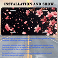 thumbnail image 3 of 1 Pcs 2D Flat License Plate Covers & Frames, Cherry Blossoms For Decorative Front, Waterproof For Decoration Aluminum License Plate Covers & Frames Cover For Men Women, 12" X 6", 3 of 7