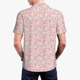 thumbnail image 2 of Polo Shirts for Men, Floral retro style Cuteness Casual Mens Polo Shirts Short Sleeve Button Down Classic Mens Golf Polo Shirts, 2 of 7