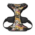 thumbnail image 2 of No Pull Dog Harness For Large Dogs Easy Walk Dog Vest Adjustable Collars Harnesses & Leashes Set Breathable Oxford Outdoor Walking Safety Reflective Strip Cute Cat Cartoon Illustration, 2 of 9
