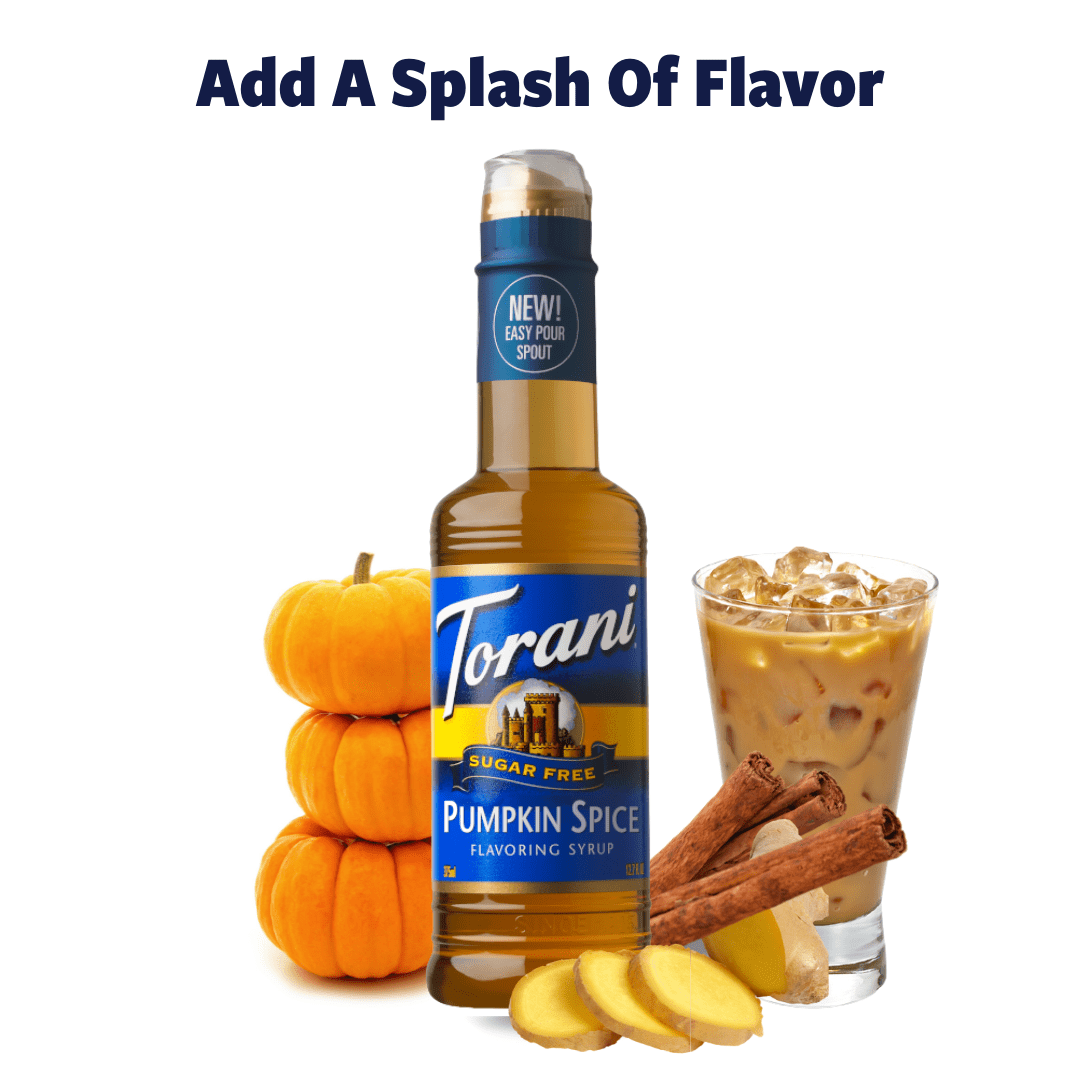Torani Sugar Free Pumpkin Spice Syrup Zero Calorie Coffeehouse Syrup 12.7 oz Walmart