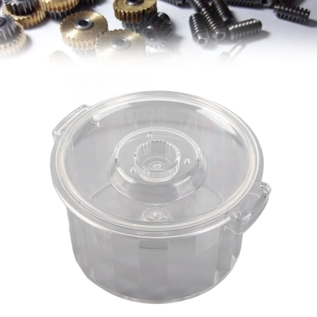 Tambor de Barril de Pulido de Plástico, Pulidor de Vaso Magnético, Accesorios de Herramientas de Joyería de, Transparente