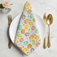 thumbnail image 2 of Easter Eggs Cloth Napkins, Colorful Eggs Spring Flowers Leaves Farmhouse Blue Washable and Reusable Dinner Napkins Set of 8, Table Napkin for Kitchen Party Birthday Wedding Hotel Housewarming 20"x20", 2 of 9