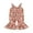 Red Brown, variant on Bagilaanoe Toddler Baby Girl Jumpsuit Sleeveless Floral Print Romper Sling Overalls 12M 18M 24M 3T 4T 5T Kids Long Flared Pants Casual Outfits
